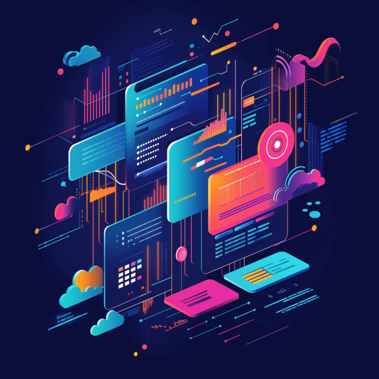 Eine abstrakte und dynamische Illustration, die CSS -Keyframe -Animationen in der Webentwicklung darstellt. Das Bild sollte visuell eine Zeitleiste oder eine Reihe von Frames mit animierten Elementen darstellen und Bewegung und Transformation im Laufe der Zeit zeigen. Integrieren Sie farbenfrohe Vektoren und Symbole, die sich auf die Webentwicklung beziehen, z. B. Code -Snippets, Stilblätter und Animationskurven, wobei der Prozess der Verfolgung und Verwaltung von Keyframes symbolisiert. Der Gesamtstil sollte modern und technisch orientiert sein und ein Gefühl von Kreativität und Innovation vermitteln. Die Zeitkomponente ist wichtig, damit Sie sehen können, dass es Zeitprozesse ist